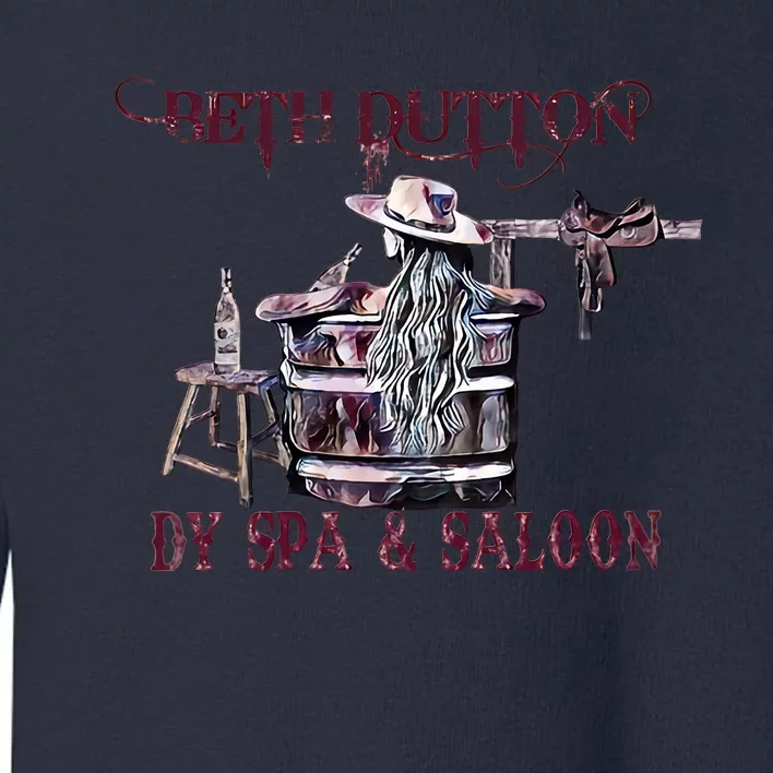 Beth Day Spa And Saloon Western Cowboy Cowgirl Trending Gift Idea Toddler Sweatshirt