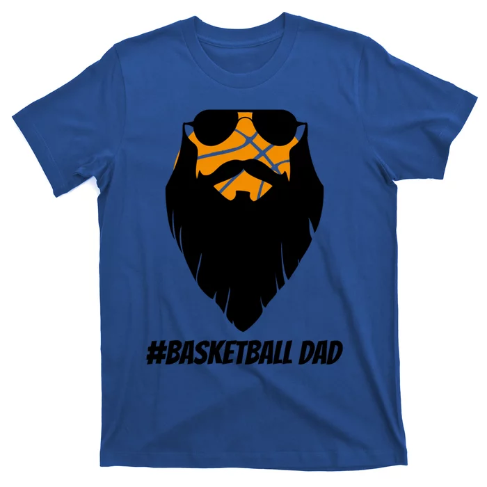 Basketball Dad Sunglasses Beard Bball Basketball Father Great Gift T-Shirt