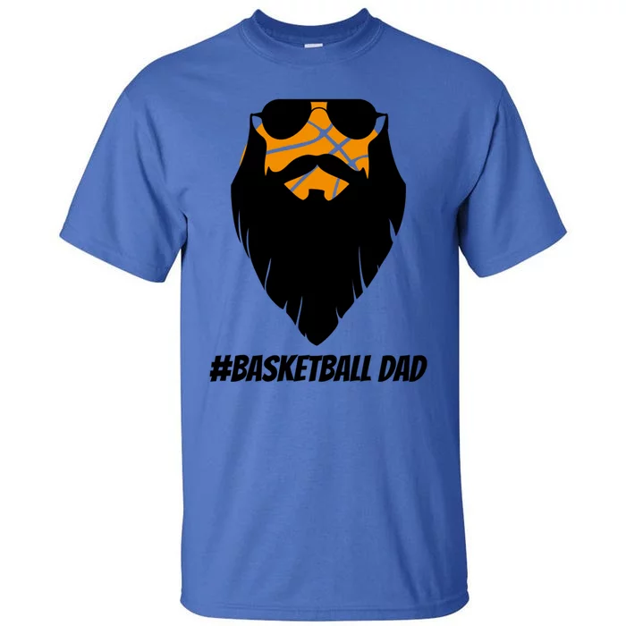 Basketball Dad Sunglasses Beard Bball Basketball Father Great Gift Tall T-Shirt