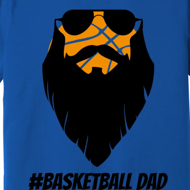 Basketball Dad Sunglasses Beard Bball Basketball Father Great Gift Premium T-Shirt