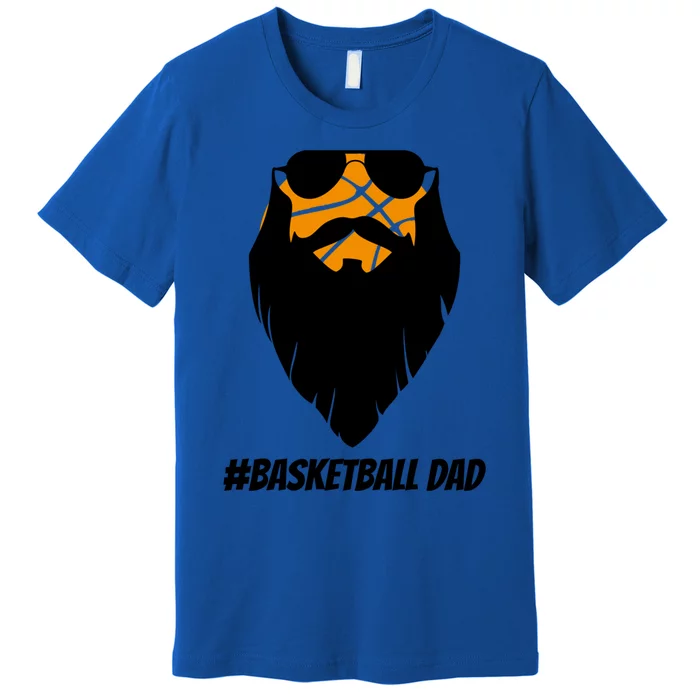 Basketball Dad Sunglasses Beard Bball Basketball Father Great Gift Premium T-Shirt