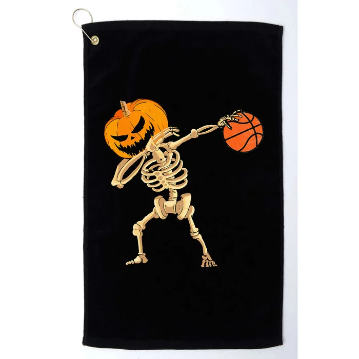 Basketball Dabbing Skeleton Halloween Basketball Platinum Collection Golf Towel