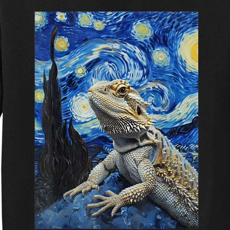 Bearded Dragon Starry Night Van Gogh Style Sweatshirt