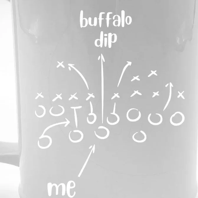 Buffalo Dip Super Funny Football For Women Sunday Front & Back Beer Stein