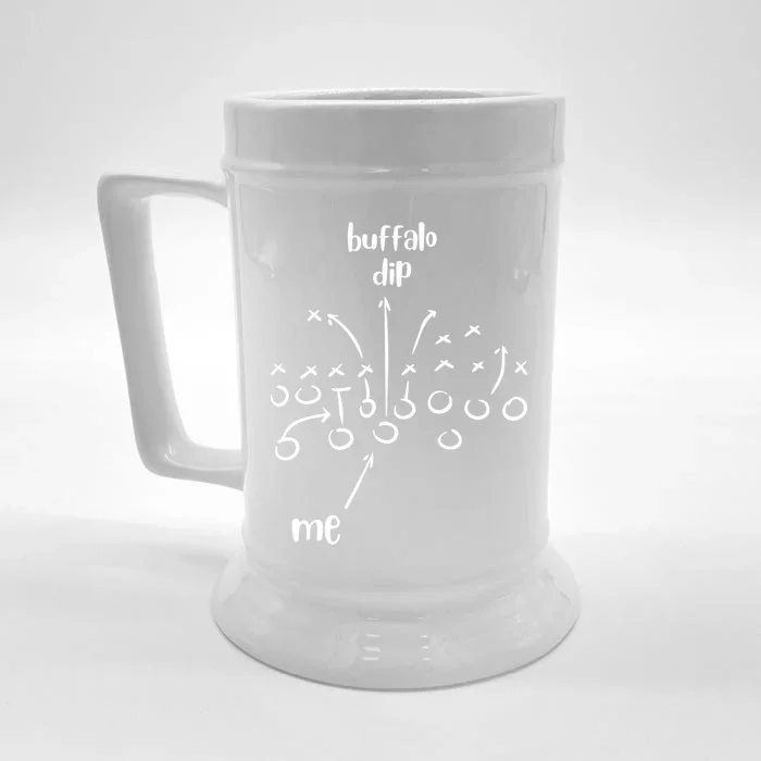 Buffalo Dip Super Funny Football For Women Sunday Front & Back Beer Stein