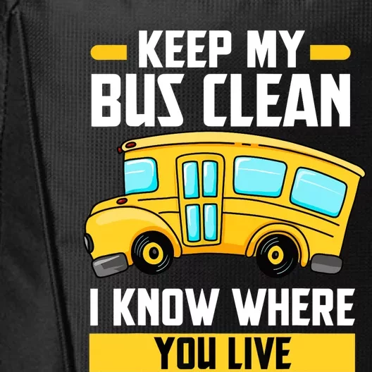 Bus Driver School Traffic Stops City Backpack