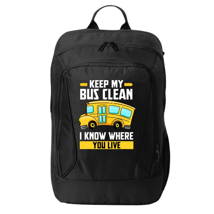 Bus Driver School Traffic Stops City Backpack