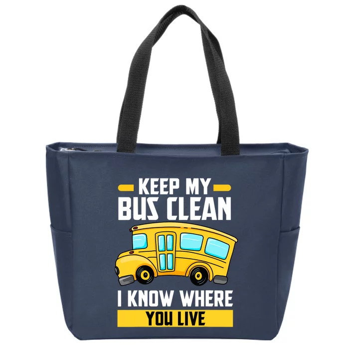 Bus Driver School Traffic Stops Zip Tote Bag