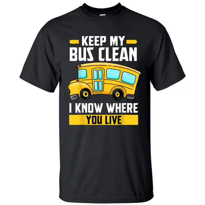 Bus Driver School Traffic Stops Tall T-Shirt