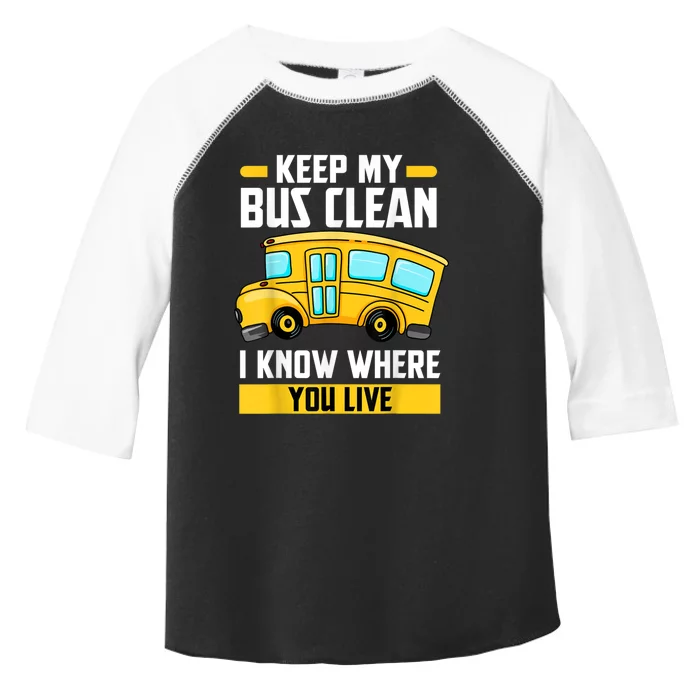 Bus Driver School Traffic Stops Toddler Fine Jersey T-Shirt