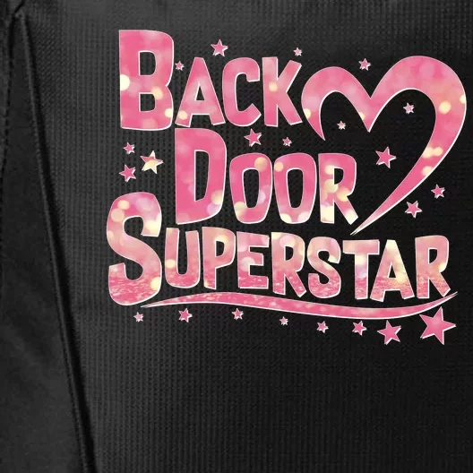 Back Door Superstar Meme Pink Glitter City Backpack