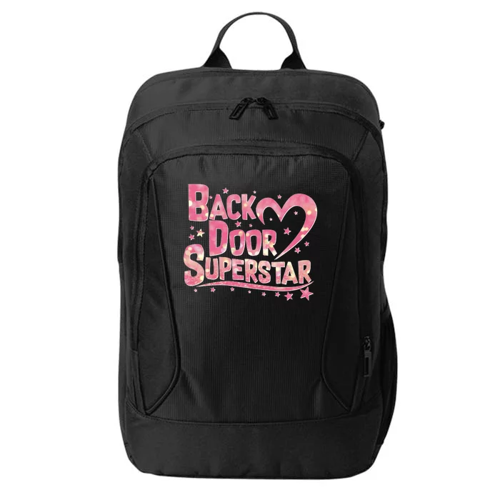 Back Door Superstar Meme Pink Glitter City Backpack