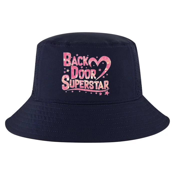 Back Door Superstar Meme Pink Glitter Cool Comfort Performance Bucket Hat