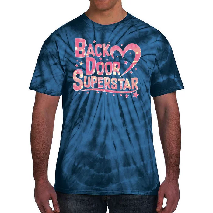 Back Door Superstar Meme Pink Glitter Tie-Dye T-Shirt