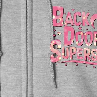 Back Door Superstar Meme Pink Glitter Full Zip Hoodie