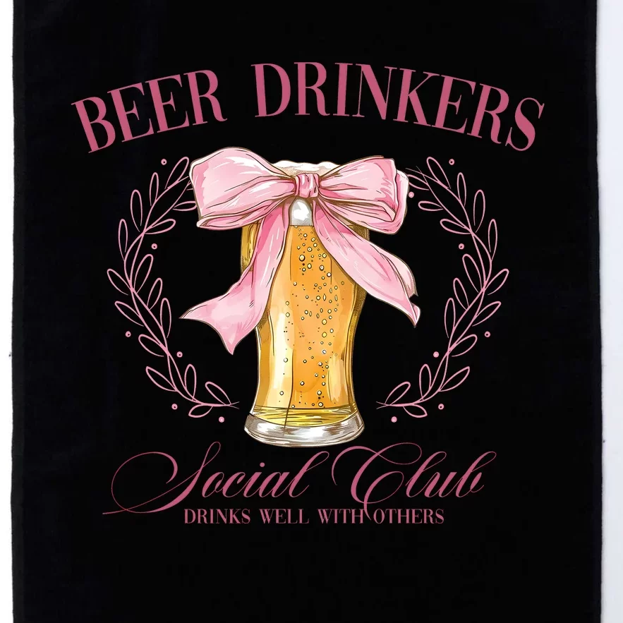 Beer Drinkers Social Club Beer Lover Platinum Collection Golf Towel