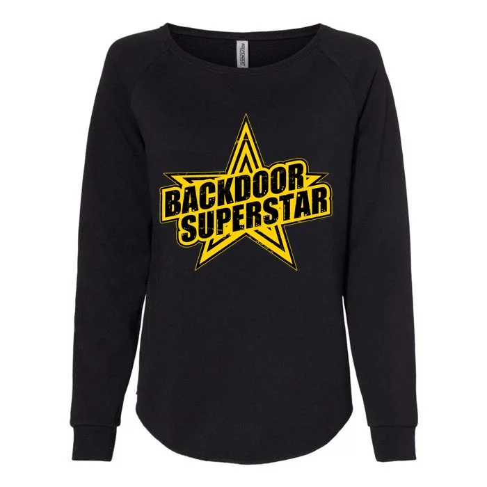 Back Door Superstar Meme Womens California Wash Sweatshirt