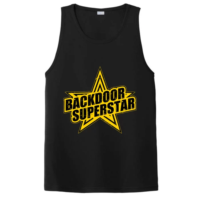 Back Door Superstar Meme Performance Tank