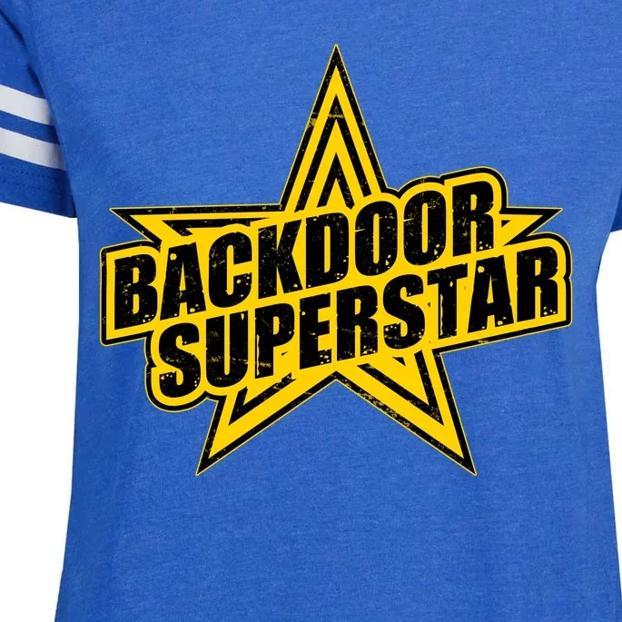 Back Door Superstar Meme Enza Ladies Jersey Football T-Shirt