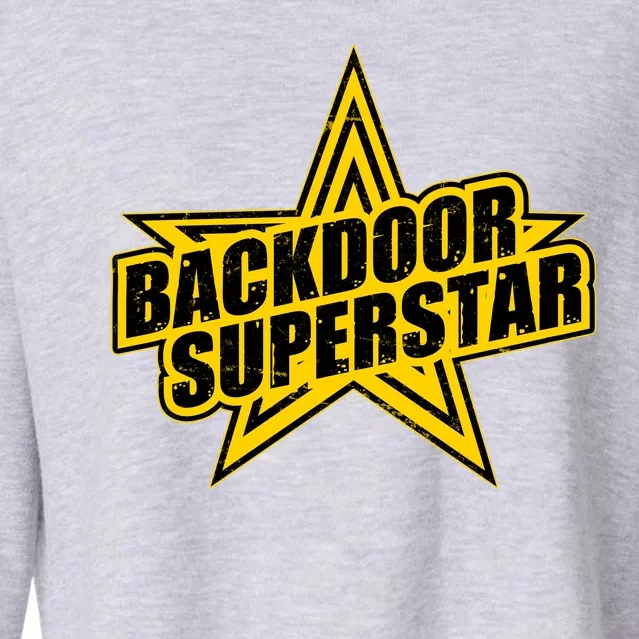 Back Door Superstar Meme Cropped Pullover Crew