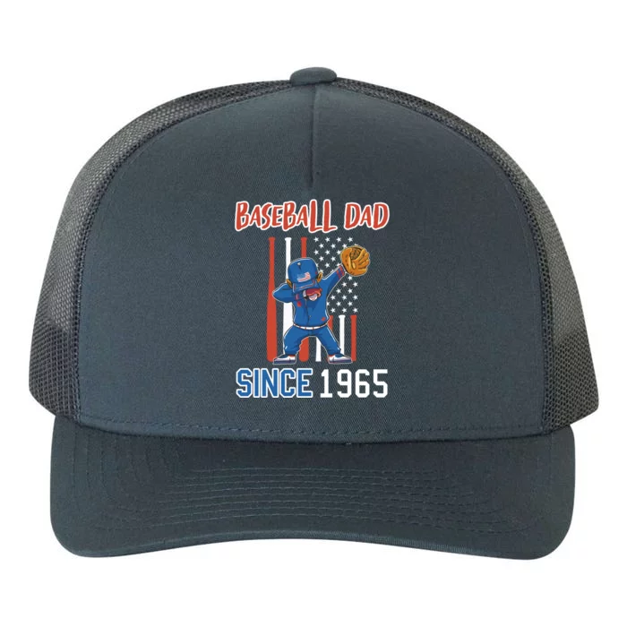 Baseball Dad Since 1965 Gift Yupoong Adult 5-Panel Trucker Hat