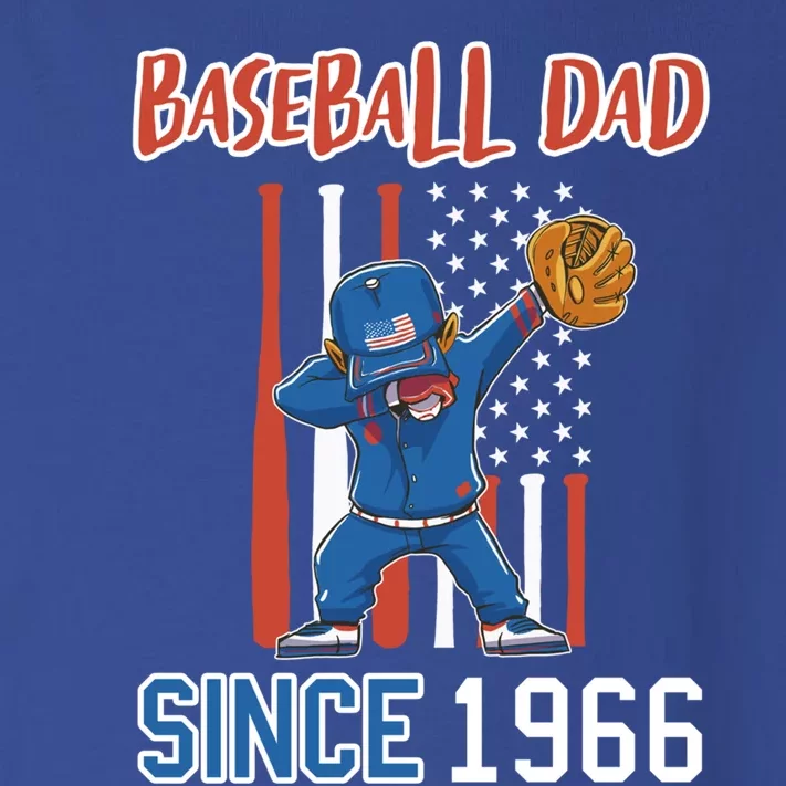 Baseball Dad Since 1966 Cool Gift Toddler Long Sleeve Shirt