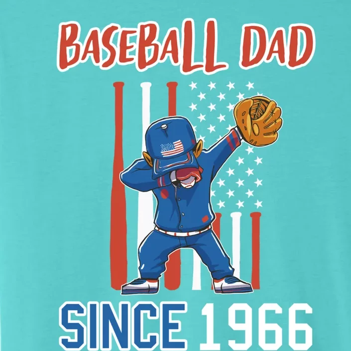 Baseball Dad Since 1966 Cool Gift ChromaSoft Performance T-Shirt