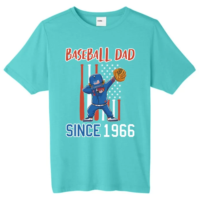 Baseball Dad Since 1966 Cool Gift ChromaSoft Performance T-Shirt