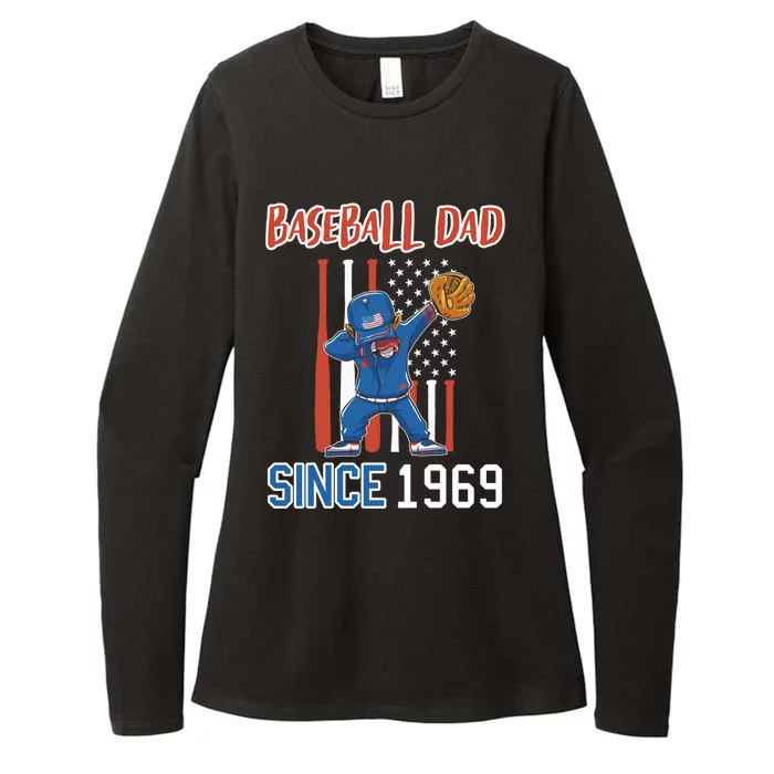 Baseball Dad Since 1969 Cool Gift Womens CVC Long Sleeve Shirt