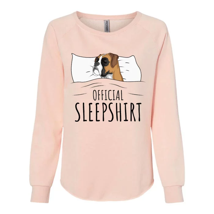 Boxer Dog Sleepshirt Womens California Wash Sweatshirt