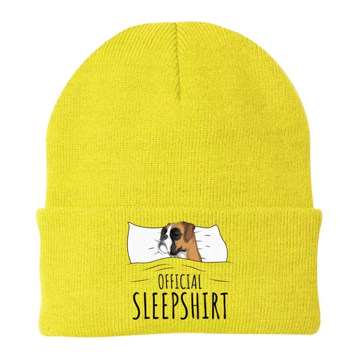 Boxer Dog Sleepshirt Knit Cap Winter Beanie