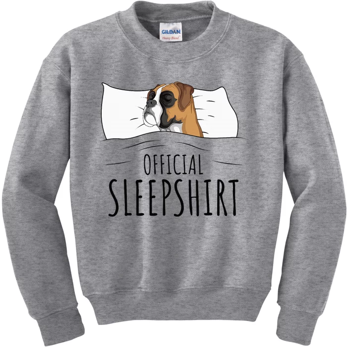 Boxer Dog Sleepshirt Kids Sweatshirt