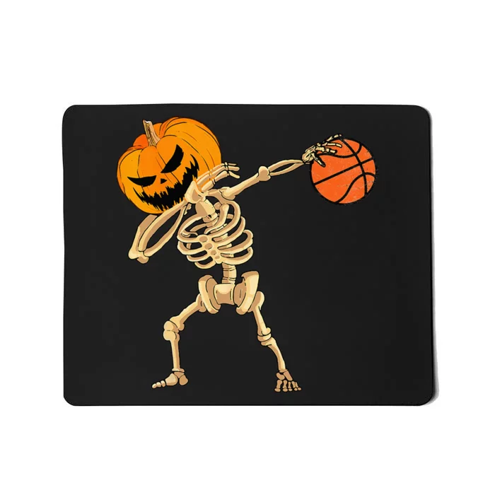 Basketball Dabbing Skeleton Men Halloween Basketball Mousepad