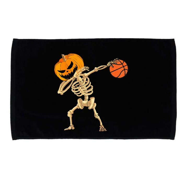 Basketball Dabbing Skeleton Men Halloween Basketball Microfiber Hand Towel