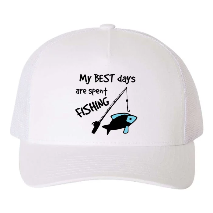 Best Days Spent Fishing Yupoong Adult 5-Panel Trucker Hat