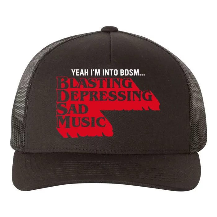 Blasting Depressing Sad Music Yupoong Adult 5-Panel Trucker Hat