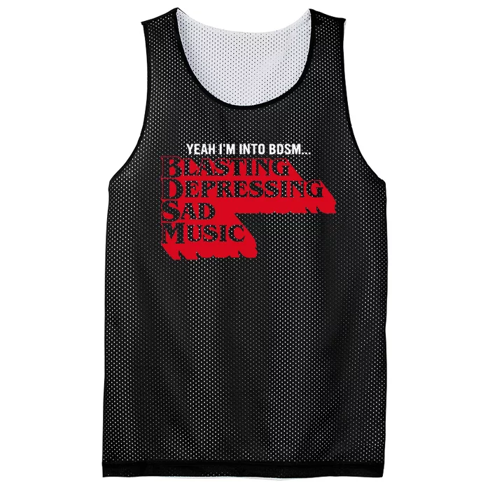 Blasting Depressing Sad Music Mesh Reversible Basketball Jersey Tank