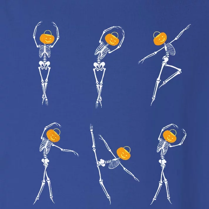 Ballet Dancer Skeletons Pumpkin Head Ballet Dance Halloween Toddler Long Sleeve Shirt