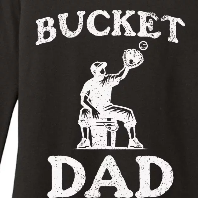 Bucket Dad Softball Dad Baseball Womens CVC Long Sleeve Shirt