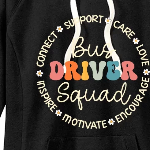 Bus Driver Squad Appreciation Week Back To School Women's Fleece Hoodie