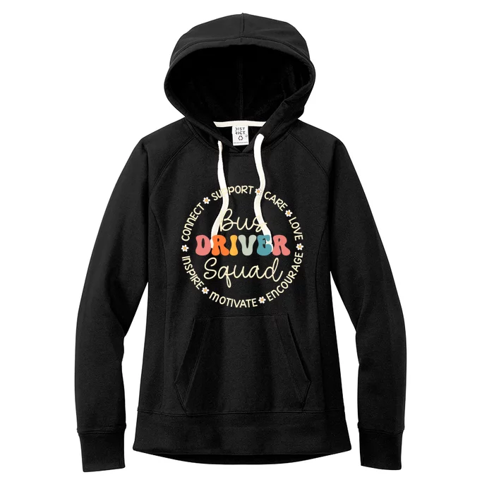 Bus Driver Squad Appreciation Week Back To School Women's Fleece Hoodie