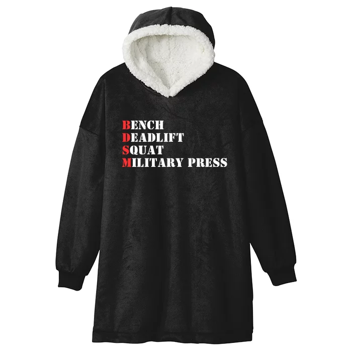 Bench Deadlift Squat Military Press Hooded Wearable Blanket