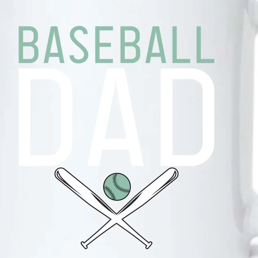 Baseball Dad Sport Father Daddy Gift Black Color Changing Mug