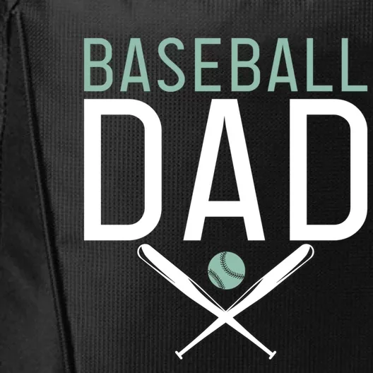 Baseball Dad Sport Father Daddy Gift City Backpack