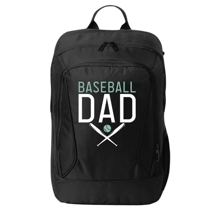 Baseball Dad Sport Father Daddy Gift City Backpack