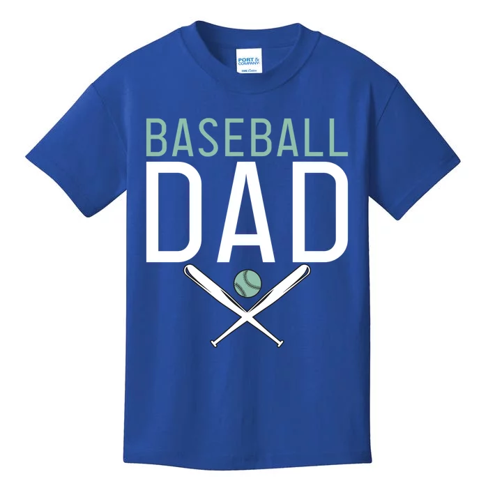 Baseball Dad Sport Father Daddy Gift Kids T-Shirt