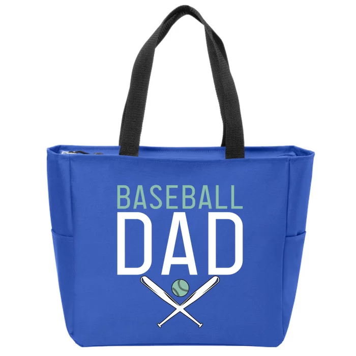 Baseball Dad Sport Father Daddy Gift Zip Tote Bag