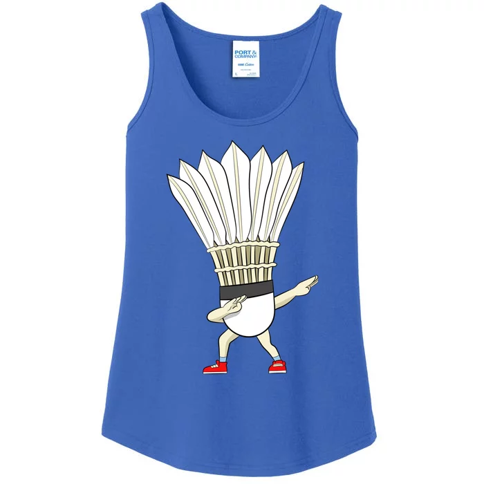 Badminton Dabbing Shuttlecock Birdie Badminton Cute Gift Ladies Essential Tank