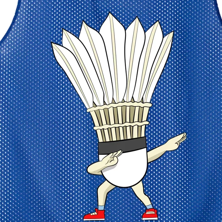 Badminton Dabbing Shuttlecock Birdie Badminton Cute Gift Mesh Reversible Basketball Jersey Tank