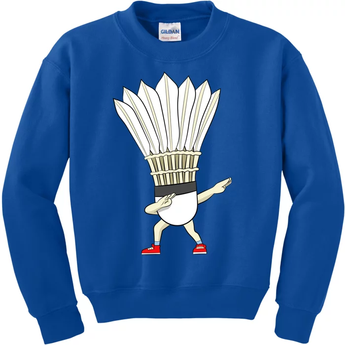 Badminton Dabbing Shuttlecock Birdie Badminton Cute Gift Kids Sweatshirt